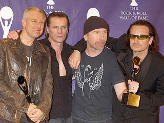 Bono in Rock Hall: Keep the Nobel Prize