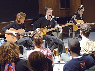 Sting Surprises College Music Students