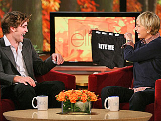 Ellen Gives Robert Pattinson 'Bite Me' Briefs