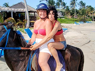 Amy Winehouse Saddles Up in St. Lucia