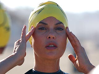 Teri Hatcher Training for Triathlon