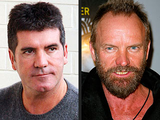 Simon Cowell and Sting Trade Barbs