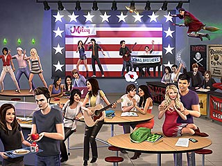 Can You Spot the Miley and JoBros Sims?