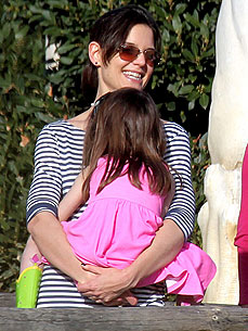 Spotted: Tom and Katie Take Suri to a Private Playground – the Zoo!