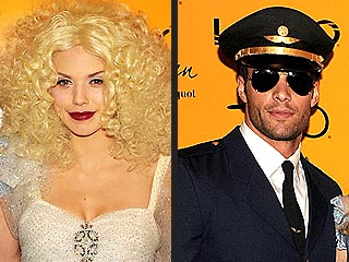 AnnaLynne McCord Holds Hands with Model at Vegas Halloween Party