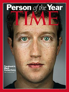 Facebook's Mark Zuckerberg Named Time's Person of the Year