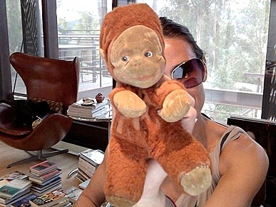 Demi Moore's Flea Market Find? A Vintage Stuffed Monkey!