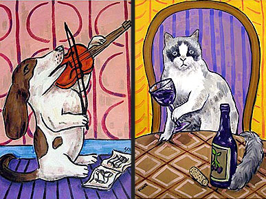 Etsy Fave! Paintings Reveal Your Pets' Inner Person
