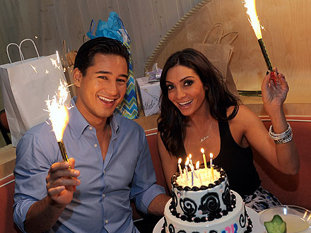 Mario Lopez & Courtney Mazza Celebrate Their Birthdays over Steak