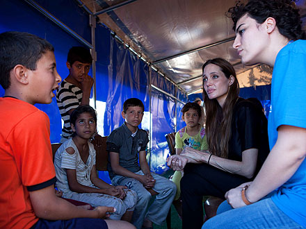 Angelina Jolie Visits Mediterranean Islands Beset by Refugee Crisis