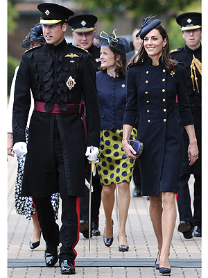 Prince William, Kate Middleton Meet the Irish Guards