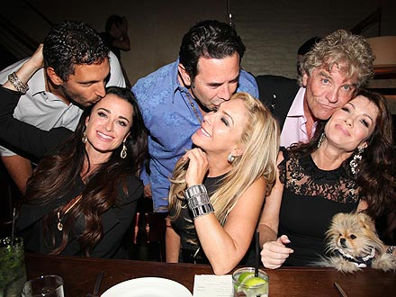 Real Housewives of Beverly Hills Lisa Vanderpump, Kyle Richards in NYC Pictures