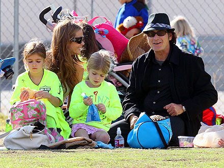 Charlie Sheen & Denise Richards Reunite for a Soccer Game
