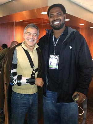 George Clooney Dating Stacy Keibler; Takes Her to Football Game