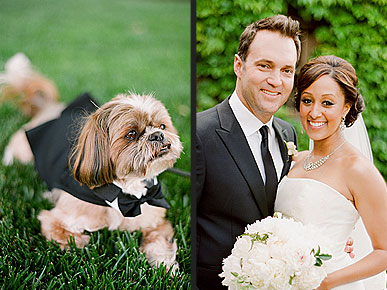 The Water Bowl: Tamera Mowry Had a Doggie Ring Bearer!