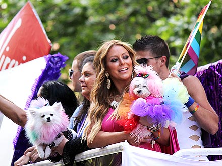 Aubrey O'Day's Dogs Celebrate Gay Pride