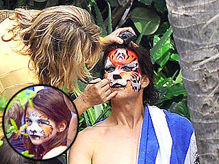 PHOTO: Tom Cruise and Suri Go Wild (as Tigers)! | Tom Cruise