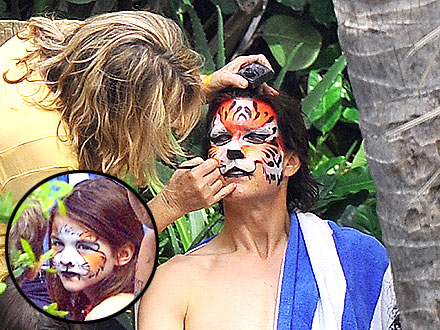 Tom Cruise Gets Face Painted for 49th Birthday