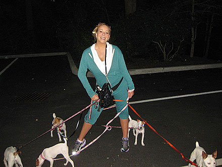 Mariah Carey Goes Jogging – with Five Puppies!