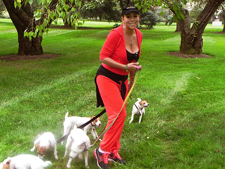 Mariah Carey Workout with Her Dogs: Photo
