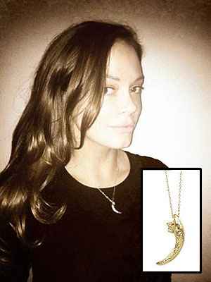 Rose McGowan, Owl Claw Necklace for Less