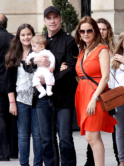 John Travolta Visits the Eiffel Tower on Father's Day