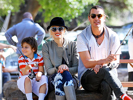Gwen & Gavin Snuggle as Their Sons Hit the Playground