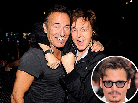 Johnny Depp Rocks Out with Paul McCartney and Bruce Springsteen