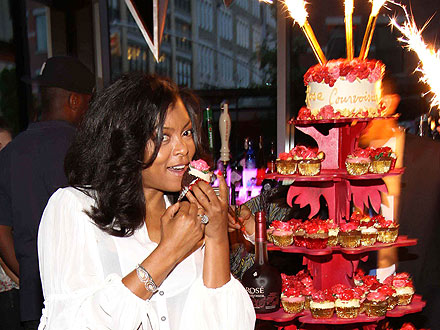 Taraji P. Henson Indulges Her Sweet Tooth in N.Y.C.