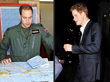 Prince William Serves While Prince Harry Parties