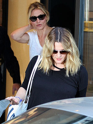 Drew Barrymore Wedding - The Star Is Spotted at Chanel with Cameron Diaz