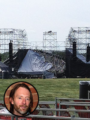 Radiohead Stage Collapse Kills One Person According to Reports