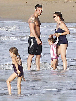 Jennifer Garner & Ben Affleck Take Baby Samuel to the Beach