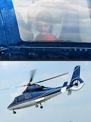 Tom Cruise & Suri Take a Helicopter Ride