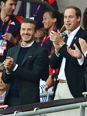 Beckham Olympics on David Beckham  Prince William Cheer On British Olympic Soccer Team