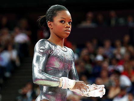 Gabby Douglas Competes in Individual Uneven Bars Final