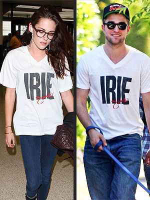 Kristen Stewart Wears Robert Pattinson's T-Shirt