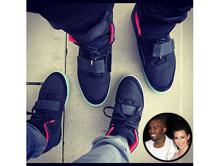 Kim and Kanye Score Matching High-Fashion Sneakers