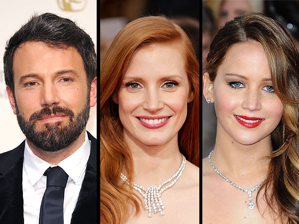 Ben Affleck, Jessica Chastain, Jennifer Lawrence to Present at the Oscars