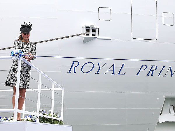 Kate Launches New Cruise Ship – As Its Godmother