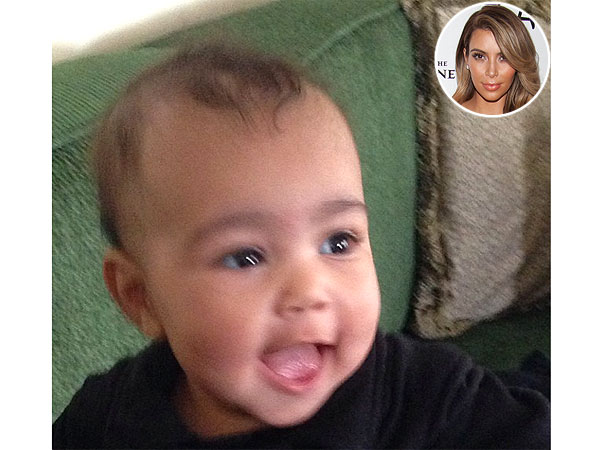 Kim Kardashian Shares Cute Photos of Happy Baby North West