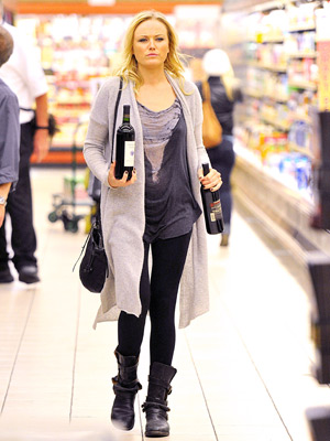 PHOTOS: Malin Akerman Steps Out with Bottles of Wine