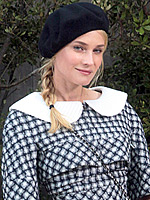 Paris Couture Week: Beret-ving the Elements | Diane Kruger