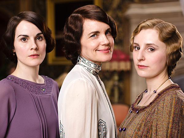 From left: Michelle Dockery, Elizabeth McGovern and Laura Carmichael