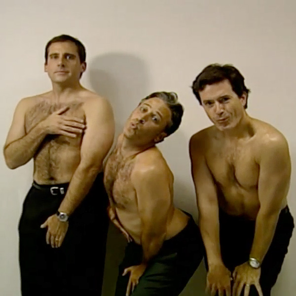 Steve Carell, Stephen Colbert and Jon Stewart Caught in Topless Attempt to ...