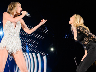 Taylor Swift Brings Pals Gigi Hadid and Martha Hunt Onstage During Concert – and Shows Off Her Runway Strut