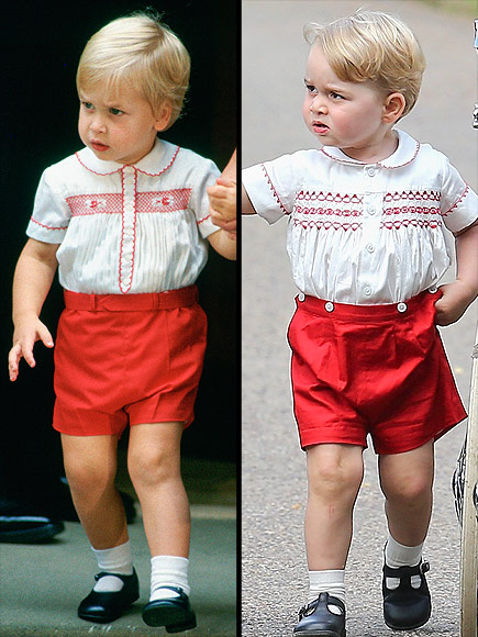 Prince George Wears Same Outfit as Prince William at Charlotte's Christening