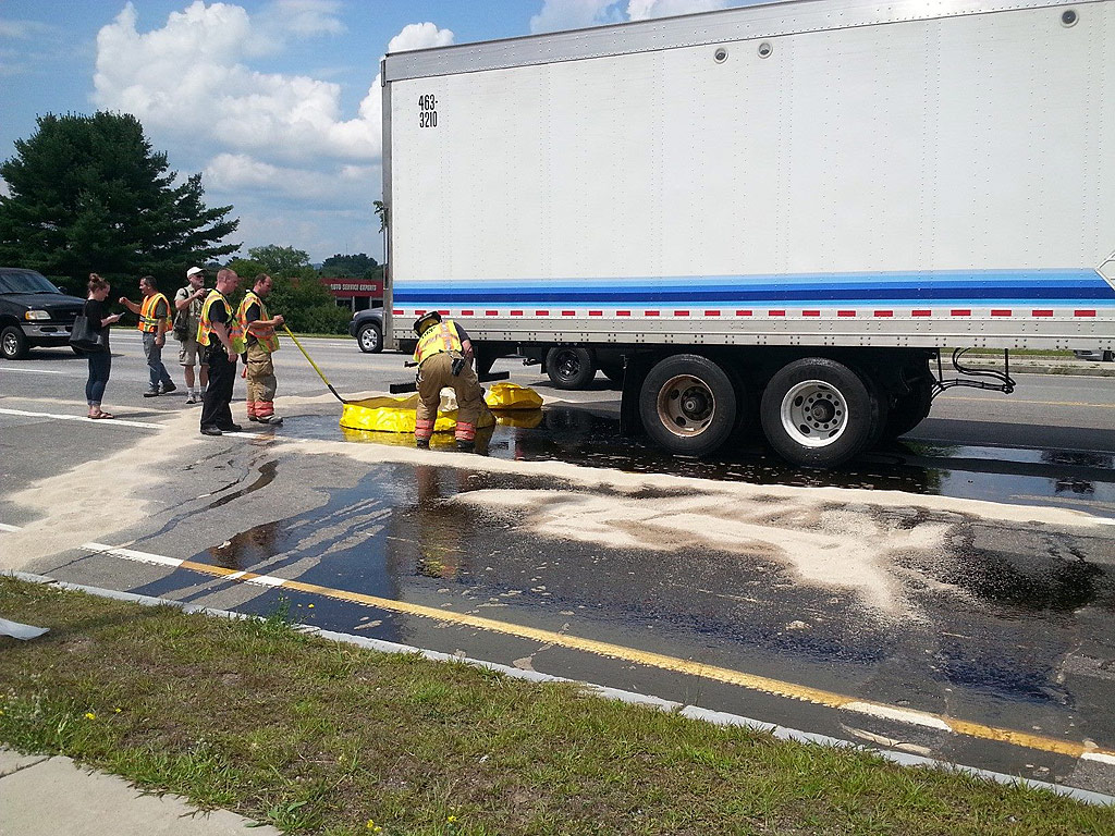 New Hampshire Truck Spills Maple Syrup on Route 101