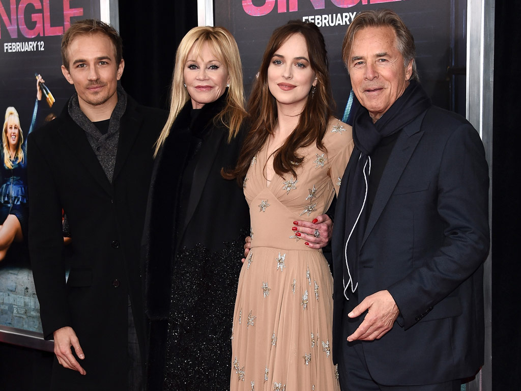 Melanie Griffith And Don Johnson Support Daughter Dakota Johnson At How To Be Single Premiere In 