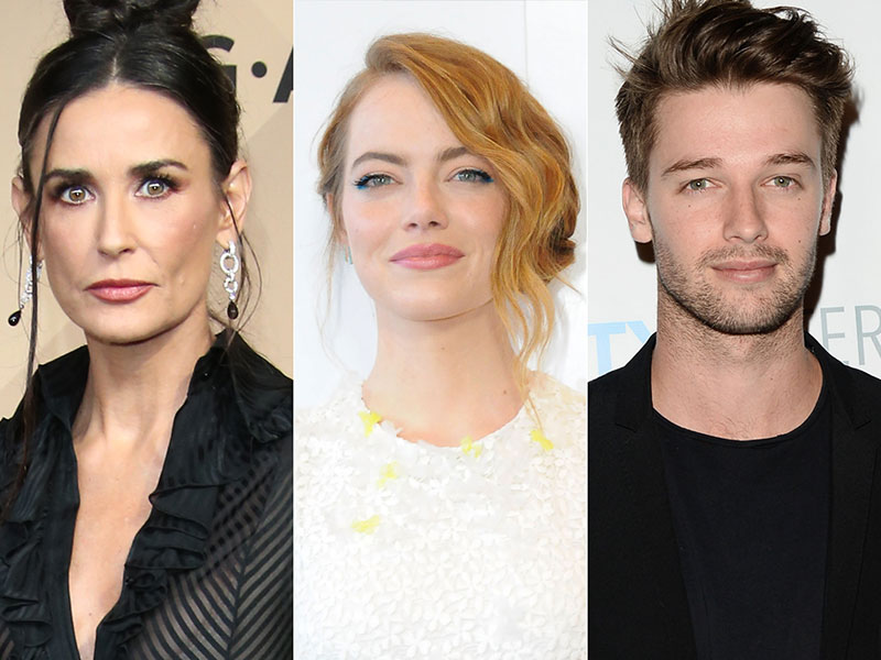 Demi Moore, Emma Stone, Patrick Schwarzenegger Register Wrong Party